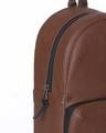 Shop Brown Rexine Compact Backpack