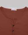 Shop Brown V-Neck Henley T-Shirt