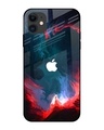 Shop Brush Art Premium Glass Case For Apple iPhone 12 mini(Shock Proof, Scratch Resistant)-Front