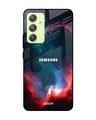 Shop Brush Art Premium Glass Case For Samsung Galaxy A54 5G (Shock Proof, Scratch Resistant)-Front