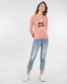 Shop Brush Stroke Whatever Round Neck 3/4 Sleeve T-Shirt Misty Pink-Design