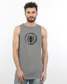 Shop Brushed Spiderman Logo Longline Vest (SPL)-Front