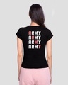 Shop BTS Army Love Half Sleeve Printed T-Shirt Black-Design