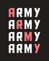 Shop BTS Army Love High Neck Pocket Dress Black