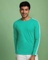 Shop Bubble Gum Shoulder Stripe Full Sleeve T-Shirt-Front