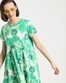 Shop Women's Bubble Gum Tie & Dye Relaxed Fit Dress-Front