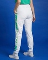 Shop Women's White & Green Tie & Dye Joggers-Full