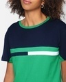 Shop Bubble Gum Two Panel Stripe Color Block Short Top