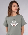 Shop Bugs Bunny Expression Boyfriend T-Shirt (LTL)-Front