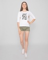 Shop Bugs Bunny moods Round Neck 3/4 Sleeve T-Shirt (LTL) White-Design