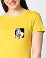 Shop Bugs On A Pocket Half Sleeve Printed T-Shirt(LTL)-Front