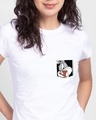 Shop Bugs On A Pocket Half Sleeve Printed T-Shirt White (LTL) -Front