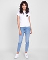 Shop Bugs On A Pocket Half Sleeve Printed T-Shirt White (LTL) -Full
