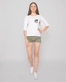 Shop Bugs On A Pocket Round Neck 3/4 Sleeve T-Shirt White (LTL)-Full
