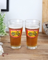 Shop Pack of 2 Bullet Beer Glass (1 Pint-360 ml)-Front
