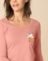 Shop Bunny Carrot Nap Scoop Neck Full Sleeve T-Shirt-Front