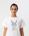Shop Bunny Didn't Do It Boyfriend T-Shirt ( LTL )-Front