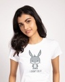 Shop Bunny Didn't Do It Half Sleeve T-Shirt ( LTL )-Front
