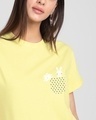 Shop Bunny Rabbit Pocket Boyfriend T-Shirt-Front