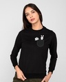 Shop Bunny Rabbit Pocket Fleece Light Sweatshirt-Front