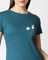 Shop Bunny Rabbit Pocket Printed Half Sleeve T-shirt-Front