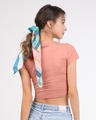 Shop Bunny Rabbit Pocket Round Neck Crop Top T-Shirt-Design