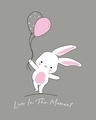Shop Bunny With Balloons Boyfriend T-Shirt-Full