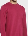 Shop Men's Burgundy Be-Er Solution Typography Sweatshirt