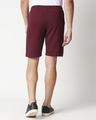 Shop Burgundy Casual Shorts-Full