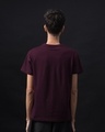 Shop Burgundy Half Sleeve T-Shirt-Design