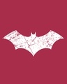 Shop Men's Burgundy Batman Logo Graphic Printed Sweatshirt-Full