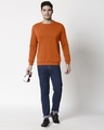 Shop Burnt Orange Fleece Sweatshirt-Full