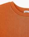 Shop Burnt Orange Fleece Sweatshirt