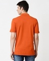 Shop Burnt Orange Half Sleeve Contrast Polo-Full