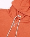 Shop Men's Burnt Orange Melange Hoodie T-shirt