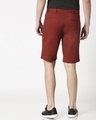 Shop Burnt Red Textured Men's Shorts-Full