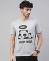 Shop Angry Panda Printed T-Shirt-Front