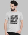 Shop Boys Are Temporary Printed T-Shirt-Front