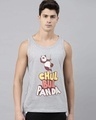 Shop Chul Bul Panda Dark Grey Vest-Front