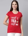 Shop Jaha Tea Red Women's T-shirt-Front