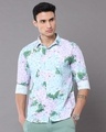 Shop Men's White Seasonal Floral Printed Slim Fit Shirt-Front