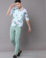 Shop Men's White Seasonal Floral Printed Slim Fit Shirt-Full