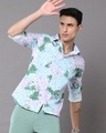 Shop Men's White Seasonal Floral Printed Slim Fit Shirt