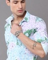 Shop Men's White Seasonal Floral Printed Slim Fit Shirt