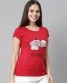 Shop Need More Sleep Red Women's T-shirt-Full