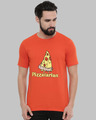 Shop Pizzatarian Printed T-Shirt-Front