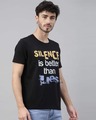 Shop Silence Is Better Than Lies Printed T-Shirt-Design
