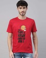 Shop Sun Is High Printed T-Shirt-Front