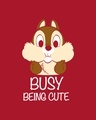 Shop Busy Being Cute Boyfriend T-Shirt (DL) Bold Red