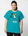 Shop Busy Doin Nothing Boyfriend Printed T-Shirt Plus Size-Front